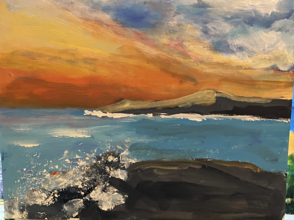 Photo of a painting by Anne Atkin