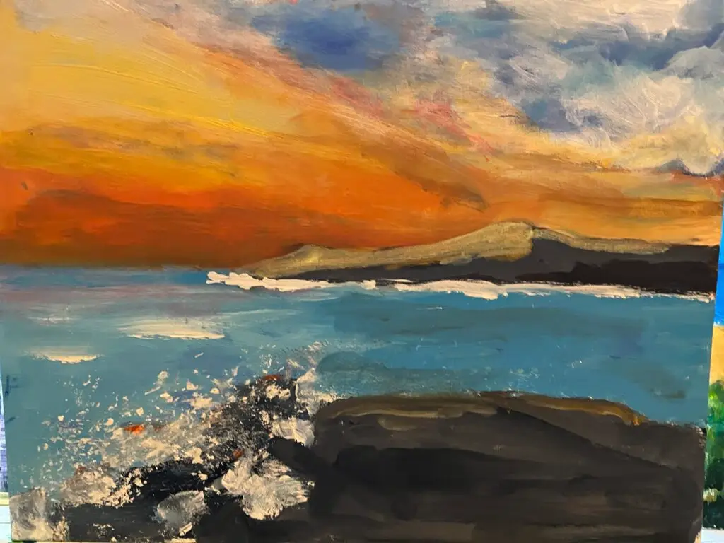 Photo of a painting by Anne Atkin