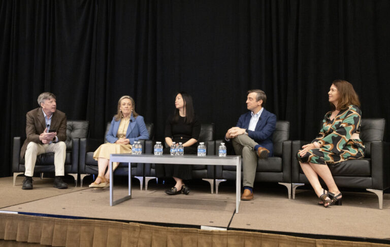 Emma (second from the left) on a panel at the WPC