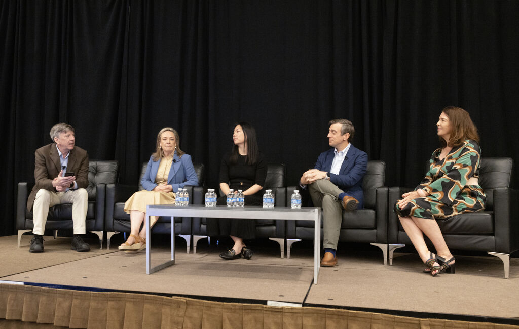 Emma (second from the left) on a panel at the WPC