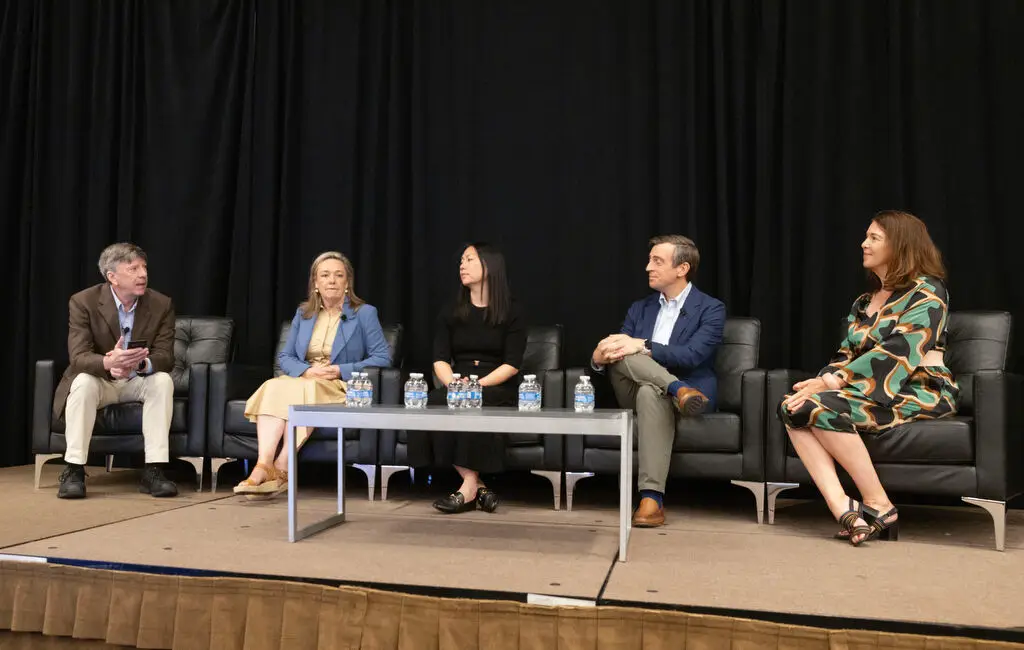 Emma (second from the left) on a panel at the WPC