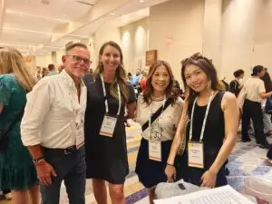 Victor, Kelly, Cheryl, and Amy at the Allied Health Professional Networking Evening Function