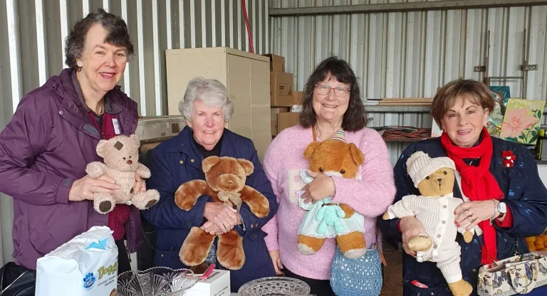 Mirella (second from the right) and some of her fellow members from the Fight Parkinson’s Kyabram Peer Support Group